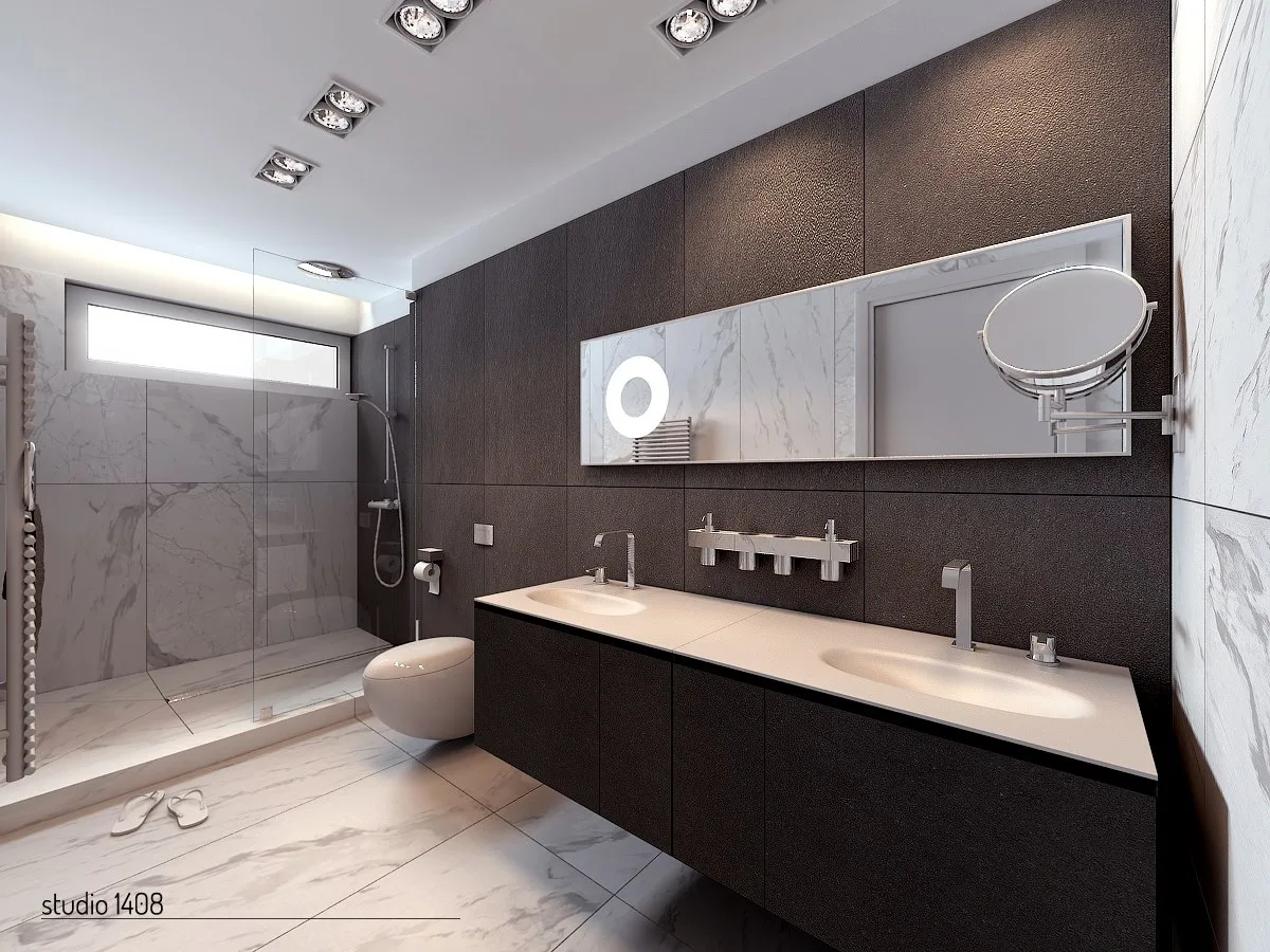 Bagno in marmo e pietra naturale · Marmi di Carrara · lavoro 18