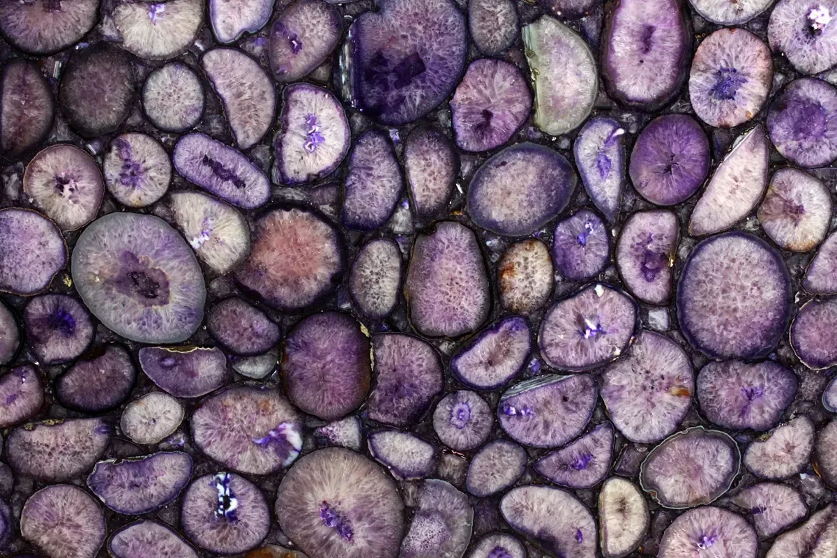 Crystal Agate Viola · pietre semipreziose