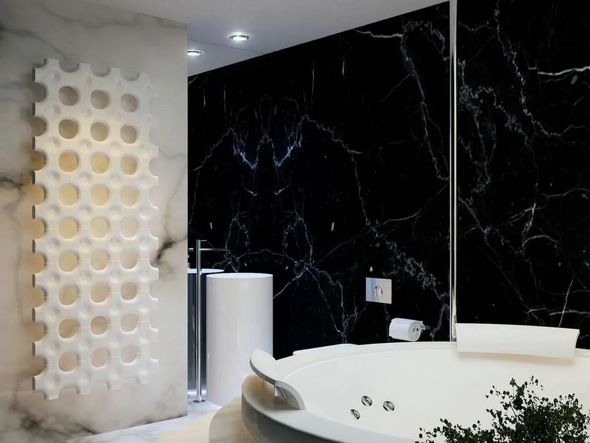Bagni in marmo e pietra naturale · Marmi di Carrara · progetto 10